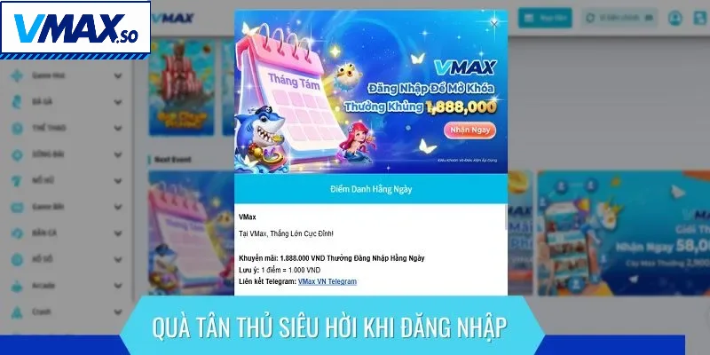 Trọn bộ ưu đãi cực Hot dành cho tân thủ truy cập hệ thống