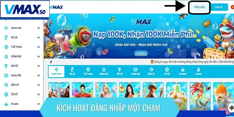 Thành viên dễ dàng kích hoạt lệnh đăng nhập trên thiết bị cá nhân