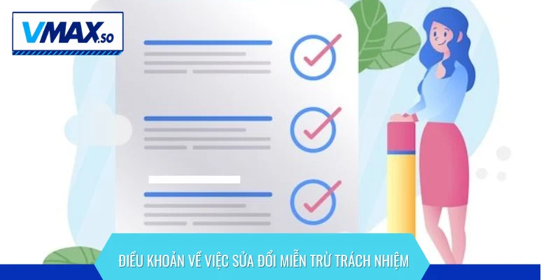 miễn trừ trách nhiệm sửa đổi