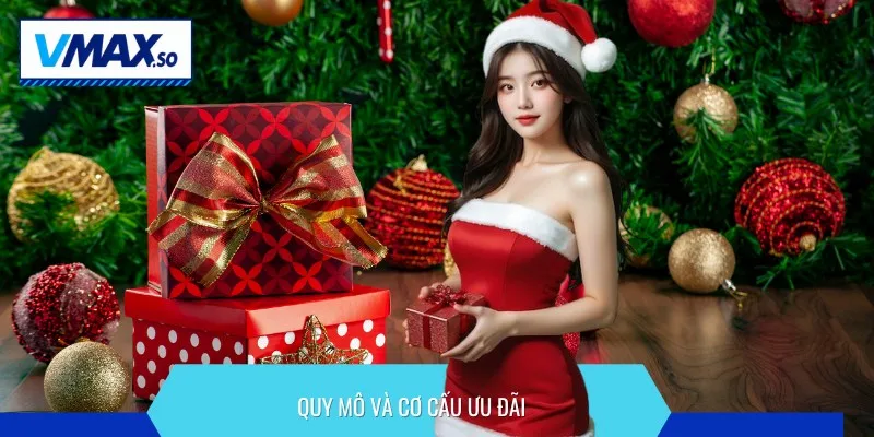 mừng giáng sinh tặng quà lớn cơ cấu